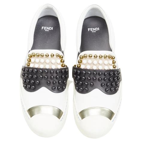 Fendi Karlito Studded Sneakers 